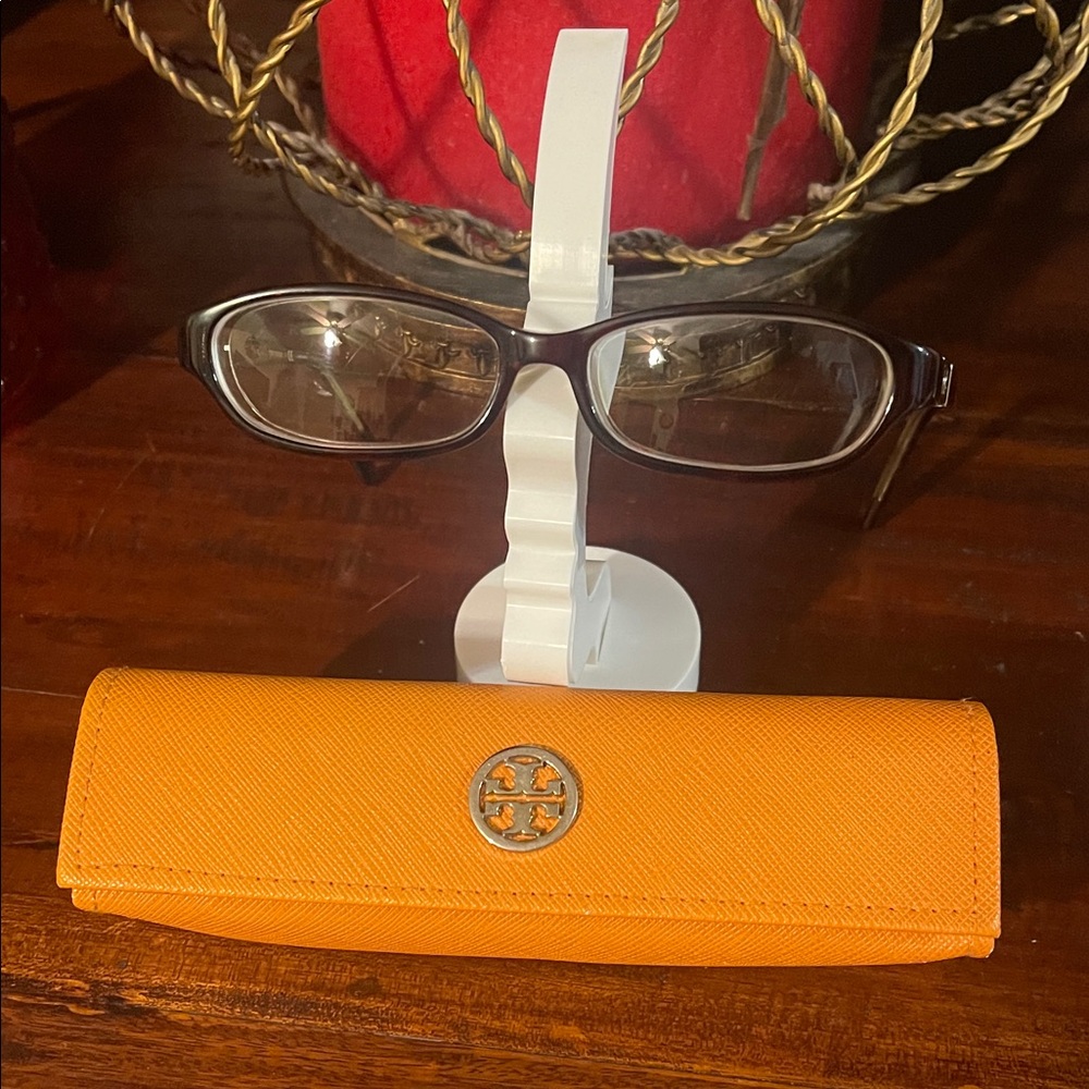 Tory Burch Black Glasses with Orange Case